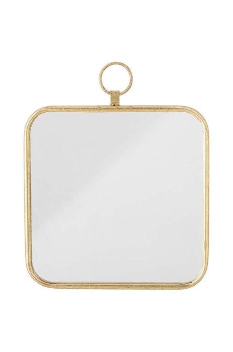 Настінне дзеркало Bloomingville Panill колір жовтий Настінне дзеркало Bloomingville Panill колір жовтий