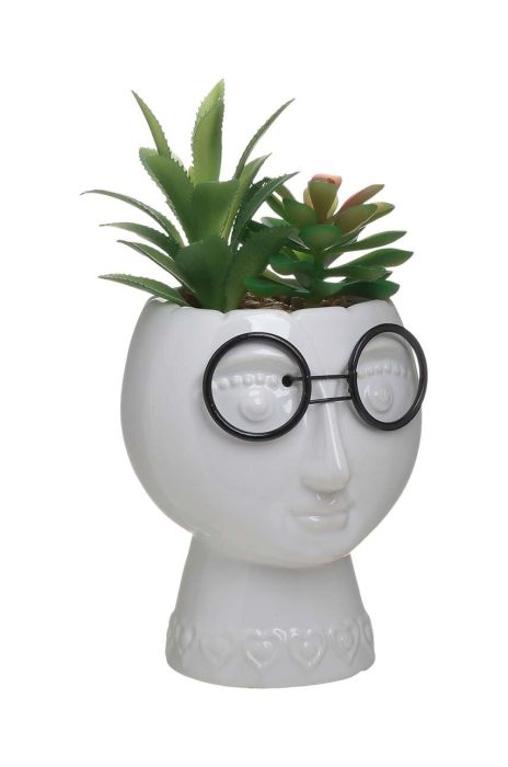 Штучна рослина в горщику колір зелений (2979236)