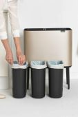 Смітник Brabantia Bo Touch Hi, 3 x 11 L колір жовтий (3002358) Смітник Brabantia Bo Touch Hi, 3 x 11 L колір жовтий (3002358)