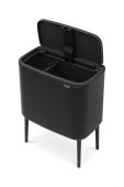 Смітник Brabantia Bo Touch, 11 + 23 L колір чорний (2998370)