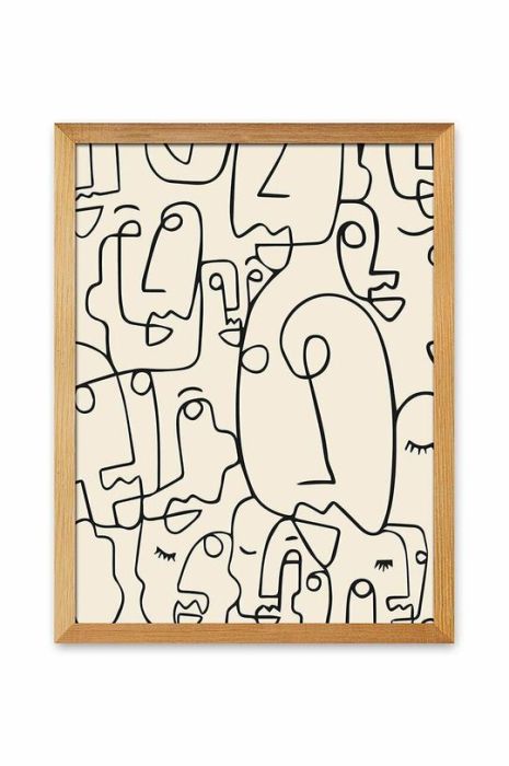 Репродукція на полотні в рамі 33x43 cm колір барвистий Репродукція на полотні в рамі 33x43 cm колір барвистий