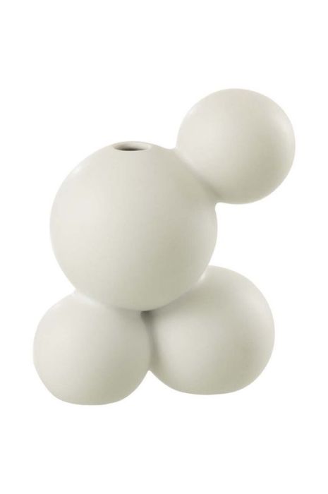 Декоративна ваза J-Line Lea Porcelain колір білий Декоративна ваза J-Line Lea Porcelain колір білий