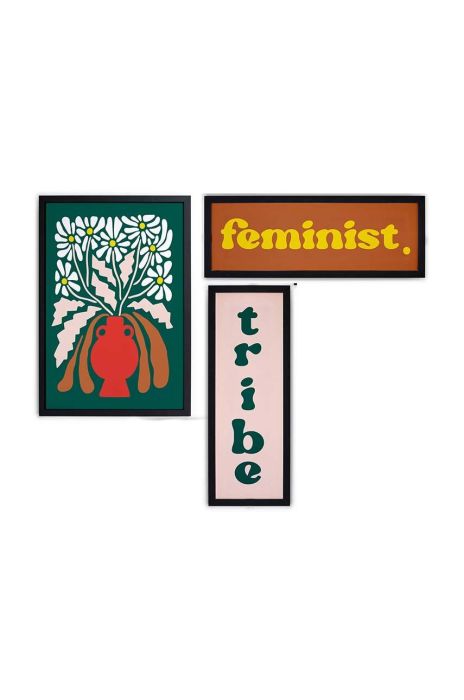 Декорація настінна Really Nice Things 3-pack колір барвистий Декорація настінна Really Nice Things 3-pack колір барвистий