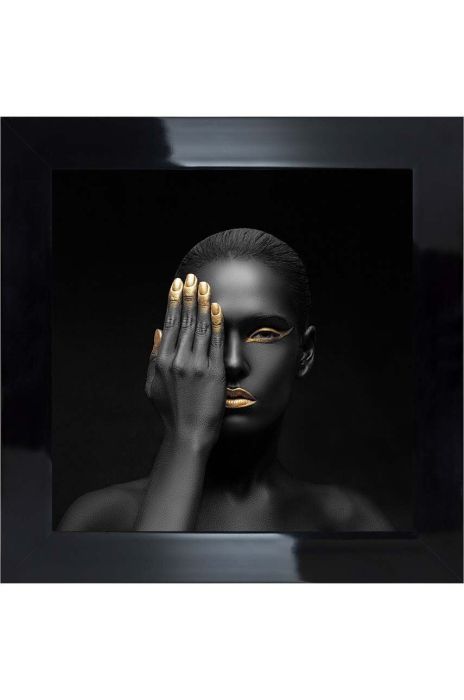 Настінна декорація на папері в рамці 50x50 cm колір барвистий (3252635) Настінна декорація на папері в рамці 50x50 cm колір барвистий (3252635)