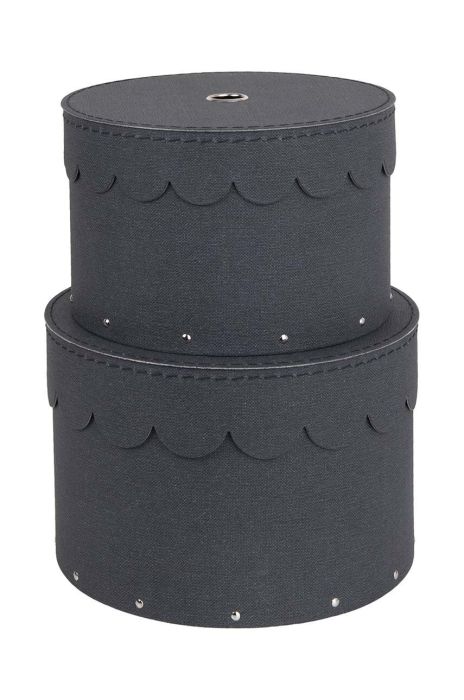 Набір ящиків для зберігання Bigso Box of Sweden Wilma 2-pack колір чорний (3333988)