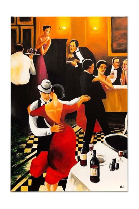 Картина, написана вручну 60 x 90 cm колір барвистий (3530605) Картина, написана вручну 60 x 90 cm колір барвистий (3530605)