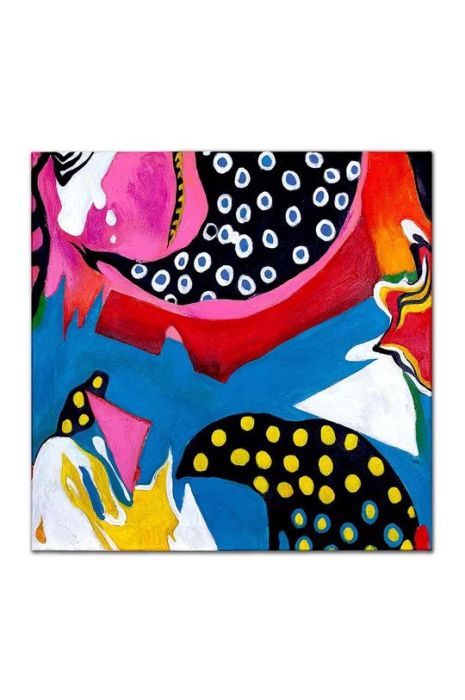 Картина, написана вручну 60 x 60 cm колір барвистий Картина, написана вручну 60 x 60 cm колір барвистий