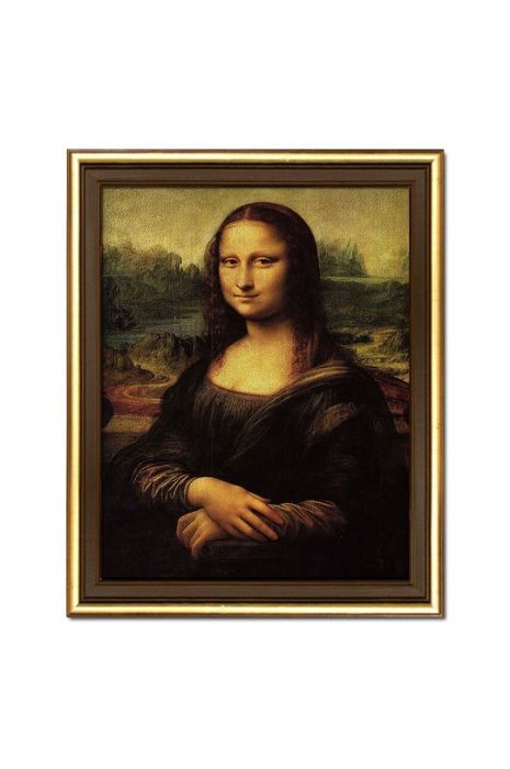 Репродукція Leonadro Da Vinci, Mona Lisa 24 x 29 cm колір барвистий Репродукція Leonadro Da Vinci, Mona Lisa 24 x 29 cm колір барвистий