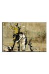 Репродукція Banksy, Girl Searches a Soldier, 60 x 90 cm колір барвистий Репродукція Banksy, Girl Searches a Soldier, 60 x 90 cm колір барвистий