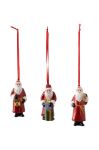 Набір ялинкових прикрас Villeroy & Boch Nostalgic Ornaments 3-pack колір барвистий Набір ялинкових прикрас Villeroy & Boch Nostalgic Ornaments 3-pack колір барвистий