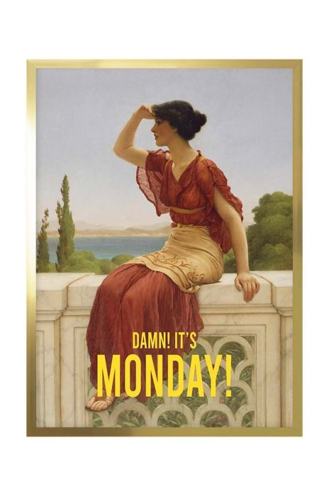 Настінна декорація в рамі 53 x 73 cm колір барвистий (3584039)