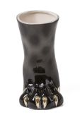Декоративна ваза Seletti Animal Leopard колір чорний Декоративна ваза Seletti Animal Leopard колір чорний
