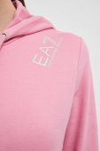 Спортивний костюм лаунж EA7 Emporio Armani колір рожевий Спортивний костюм лаунж EA7 Emporio Armani колір рожевий