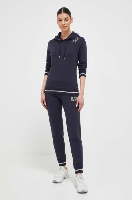 Спортивний костюм лаунж EA7 Emporio Armani колір синій Спортивний костюм лаунж EA7 Emporio Armani колір синій