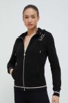 Кофта EA7 Emporio Armani жіноча колір чорний з капюшоном з принтом (3243924) Кофта EA7 Emporio Armani жіноча колір чорний з капюшоном з принтом (3243924)