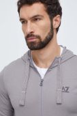 Бавовняний спортивний костюм EA7 Emporio Armani чоловічий колір сірий Бавовняний спортивний костюм EA7 Emporio Armani чоловічий колір сірий