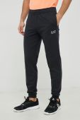 Бавовняний спортивний костюм EA7 Emporio Armani чоловічий колір чорний (2886433)