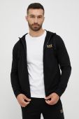 Бавовняний спортивний костюм EA7 Emporio Armani чоловічий колір чорний (2484042)