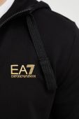 Бавовняний спортивний костюм EA7 Emporio Armani чоловічий колір чорний (2484042)