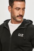 Бавовняний спортивний костюм EA7 Emporio Armani чоловічий колір чорний (1285520)