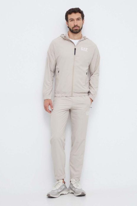 Спортивний костюм EA7 Emporio Armani чоловічий колір бежевий