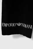 Шапка та шарф з домішкою вовни Emporio Armani колір чорний (3388055) Шапка та шарф з домішкою вовни Emporio Armani колір чорний (3388055)