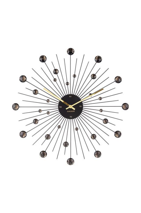 Настінний годинник Karlsson колір сірий (2755059) Настінний годинник Karlsson колір сірий (2755059)