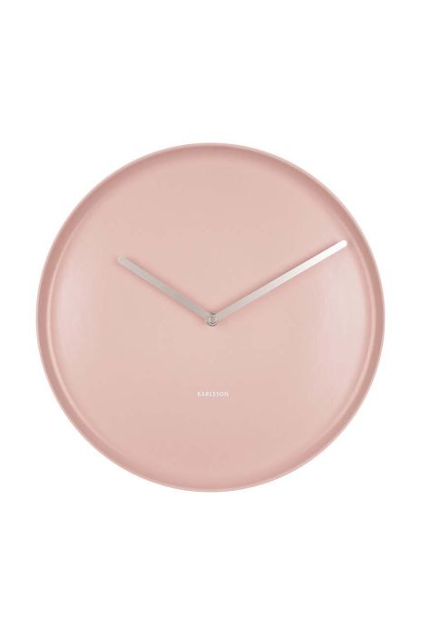 Настінний годинник Karlsson Plate колір рожевий (2992496) Настінний годинник Karlsson Plate колір рожевий (2992496)