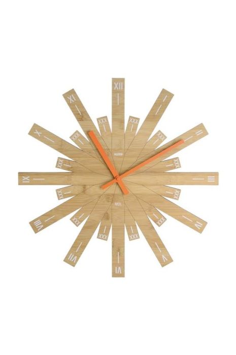 Настінний годинник Alessi Raggiante колір бежевий Настінний годинник Alessi Raggiante колір бежевий