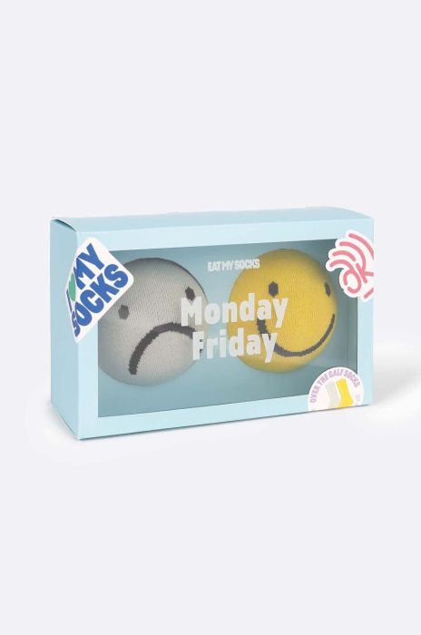 Шкарпетки Eat My Socks Monday Friday 2-pack колір барвистий Шкарпетки Eat My Socks Monday Friday 2-pack колір барвистий