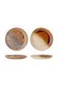 Набір тарілок Bloomingville 2-pack колір коричневий Набір тарілок Bloomingville 2-pack колір коричневий
