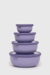 Набір багатофункціональних посудин Mepal Cirqula 0,35/0,75/1,25/2,25l 4-pack колір фіолетовий