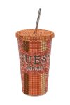 Чашка з кришкою Guess колір помаранчевий Чашка з кришкою Guess колір помаранчевий