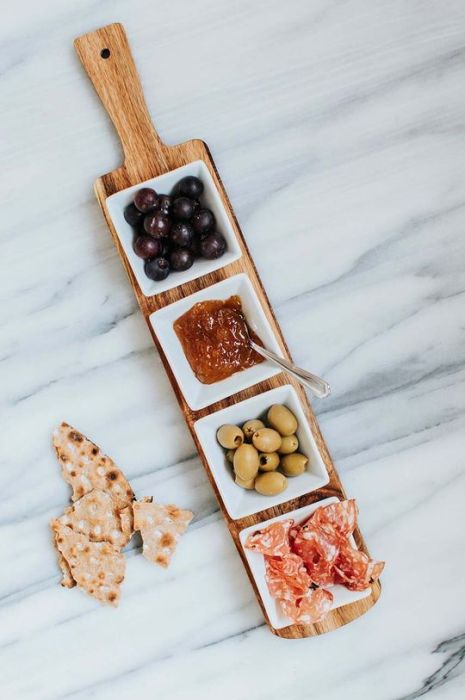 Сервірувальний піднос з мисками Dorre 4-pack колір барвистий Сервірувальний піднос з мисками Dorre 4-pack колір барвистий