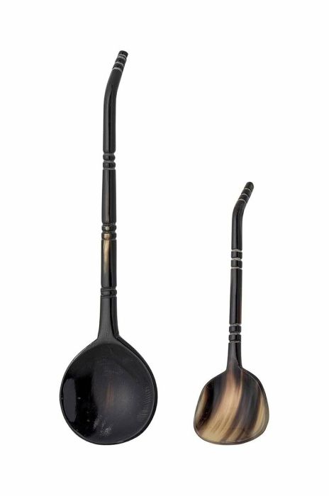 Набір сервірувальних ложок Bloomingville Avelin 2-pack колір коричневий Набір сервірувальних ложок Bloomingville Avelin 2-pack колір коричневий