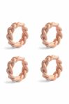 Кільця для серветок &k amsterdam Braid Pink Set 4-pack колір рожевий