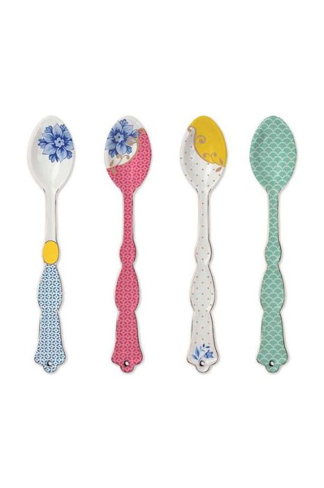 Набір чайних ложок Pip Studio Royal Multi 4-pack колір барвистий Набір чайних ложок Pip Studio Royal Multi 4-pack колір барвистий