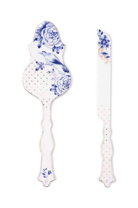 Салатні ложки Pip Studio Royal White 2-pack колір барвистий Салатні ложки Pip Studio Royal White 2-pack колір барвистий