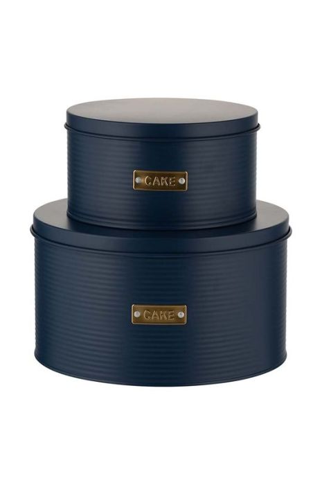 Набір контейнерів для зберігання з кришками Typhoon Otto 2 шт. колір темно-синій Набір контейнерів для зберігання з кришками Typhoon Otto 2 шт. колір темно-синій