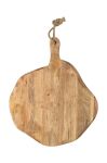 Дошка для нарізання J-Line Round Organic Wood колір бежевий Дошка для нарізання J-Line Round Organic Wood колір бежевий