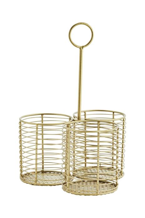 Тримач для пляшок Madam Stoltz колір жовтий Тримач для пляшок Madam Stoltz колір жовтий