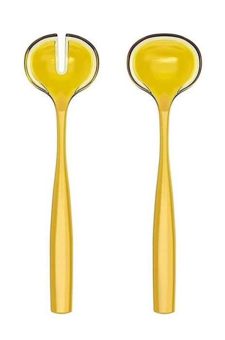 Салатні ложки Guzzini Dolcevita 2-pack колір жовтий (3385036) Салатні ложки Guzzini Dolcevita 2-pack колір жовтий (3385036)