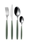 Набір столових приборів на 6 персон Guzzini My Fusion 24-pack колір зелений (3396152)