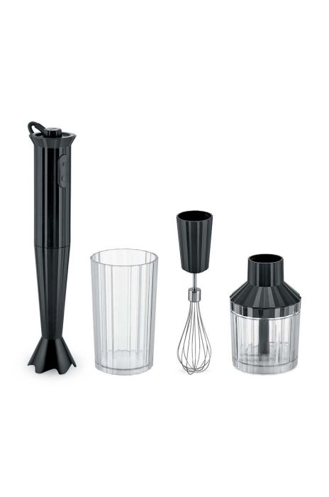 Ручний блендер з аксесуарами Alessi Plisse 4-pack колір чорний Ручний блендер з аксесуарами Alessi Plisse 4-pack колір чорний
