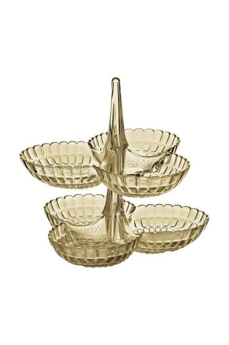 Блюдо для закусок Guzzini Tiffany колір жовтий Блюдо для закусок Guzzini Tiffany колір жовтий