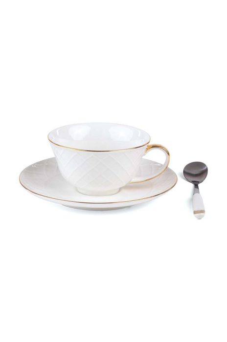 Чашка з блюдцем Seletti Lady Tarin Guiltless колір барвистий Чашка з блюдцем Seletti Lady Tarin Guiltless колір барвистий