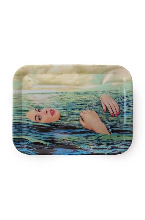 Декоративний піднос Seletti Seagirl колір барвистий Декоративний піднос Seletti Seagirl колір барвистий
