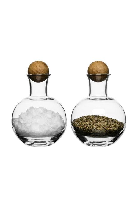 Скляна пляшка Sagaform Nature 2-pack колір прозорий