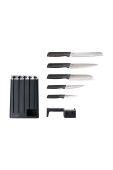 Набір ножів з органайзером Joseph Joseph Elevate SlimBlock 5-pack колір чорний Набір ножів з органайзером Joseph Joseph Elevate SlimBlock 5-pack колір чорний