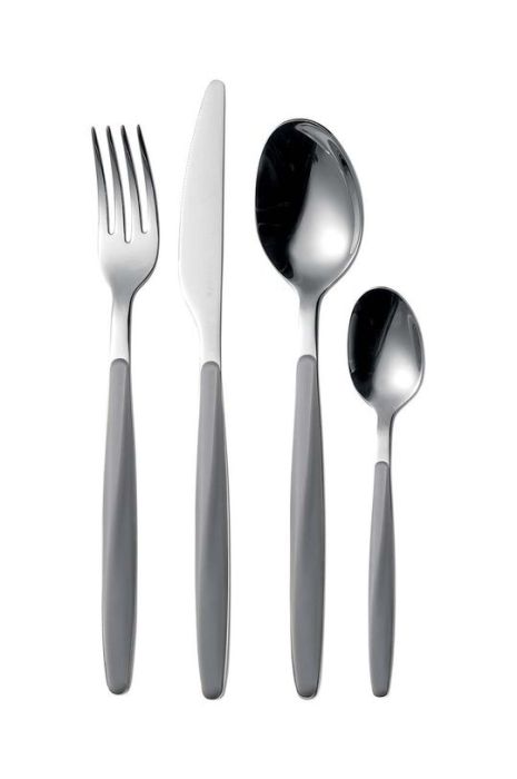 Набір столових приборів на 6 персон Guzzini My Fusion 24-pack колір сірий (3652466) Набір столових приборів на 6 персон Guzzini My Fusion 24-pack колір сірий (3652466)